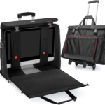CURMIO Rolling Carrying Bag with Wheels Compatible with Apple iMac 27 inch Desktop Computer, Detachable Trolley Storage Case Compatible with iMac 27вЂќ Monitors and Accessories, Black (Patented Design)